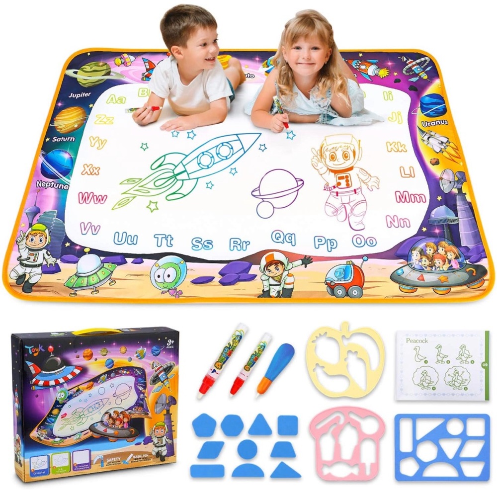 Aqua Magic Mat - Kids Painting Writing Doodle Board Toy - Color Doodle Drawing M